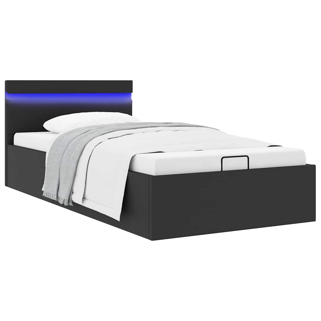 Giroletto Contenitore Idraulico LED Similpelle 90x200 cm
