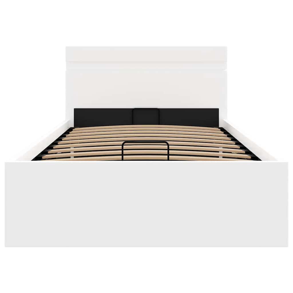 Giroletto Contenitore Idraulico LED Bianco Similpelle 90x200 cm | homemem39