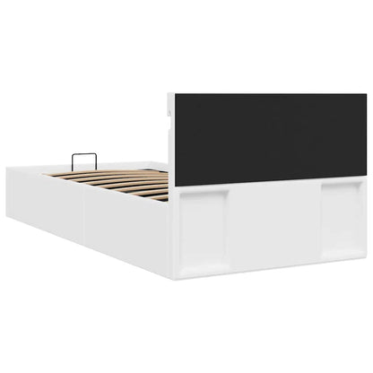 Giroletto Contenitore Idraulico LED Bianco Similpelle 90x200 cm | homemem39