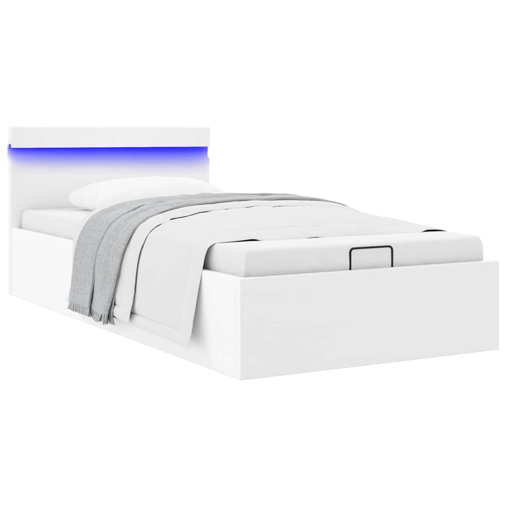 Giroletto Contenitore Idraulico LED Similpelle 90x200 cm