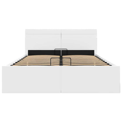 Giroletto Contenitore Idraulico LED Bianco Similpelle 120x200cm | homemem39