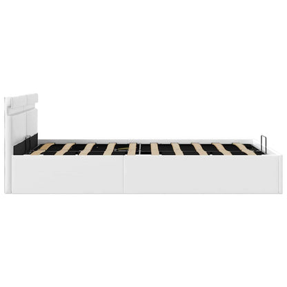 Giroletto Contenitore Idraulico LED Bianco Similpelle 120x200cm | homemem39