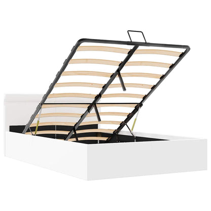 Giroletto Contenitore Idraulico LED Bianco Similpelle 140x200cm