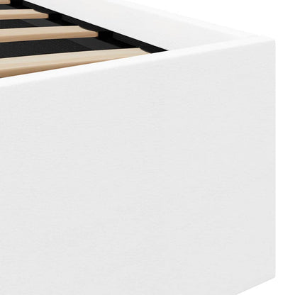 Giroletto Contenitore Idraulico LED Bianco Similpelle 140x200cm