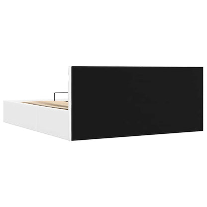 Giroletto Contenitore Idraulico LED Bianco Similpelle 180x200cm | homemem39