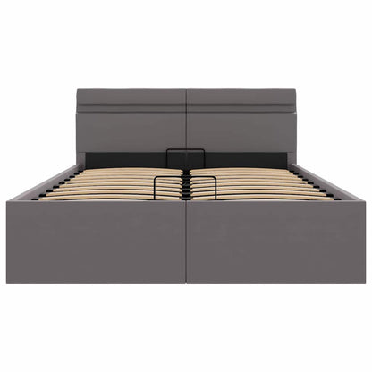 Giroletto Contenitore Idraulico LED Grigio Similpelle 120x200cm | homemem39
