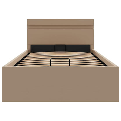 Giroletto Idraulico con LED Cappuccino Similpelle 100x200cm | homemem39