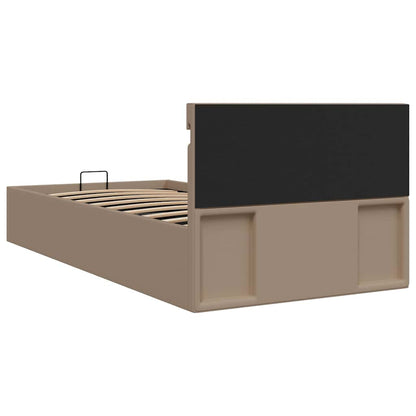 Giroletto Idraulico con LED Cappuccino Similpelle 100x200cm | homemem39