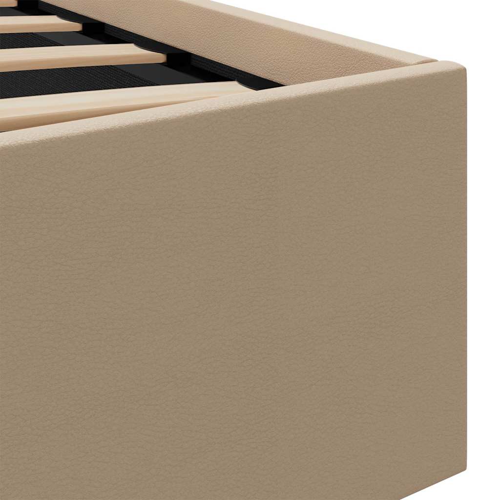 Giroletto Idraulico con LED Cappuccino Similpelle 140x200cm | homemem39