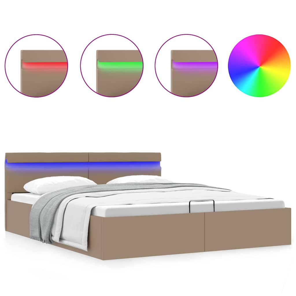 Giroletto Idraulico con LED Cappuccino Similpelle
