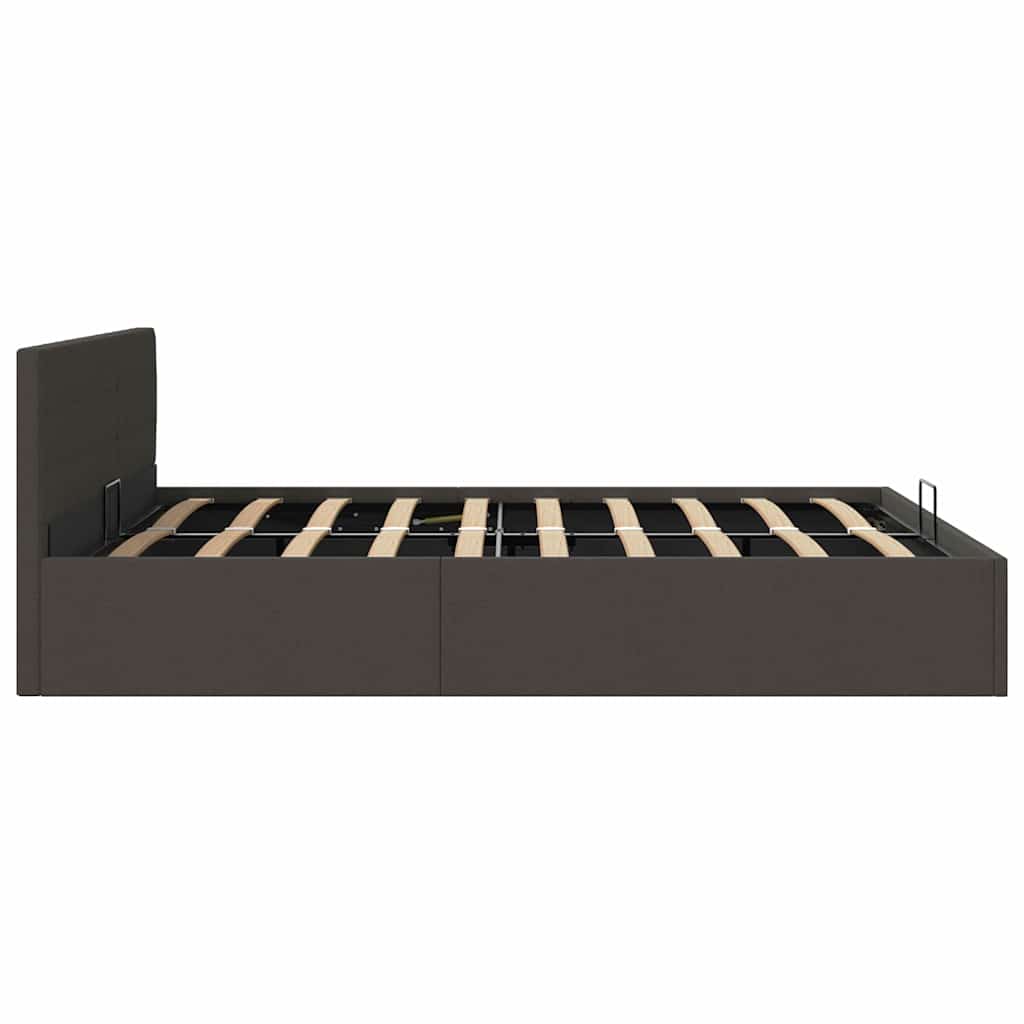Giroletto con Contenitore Grigio Scuro in Tessuto 160x200 cm | homemem39