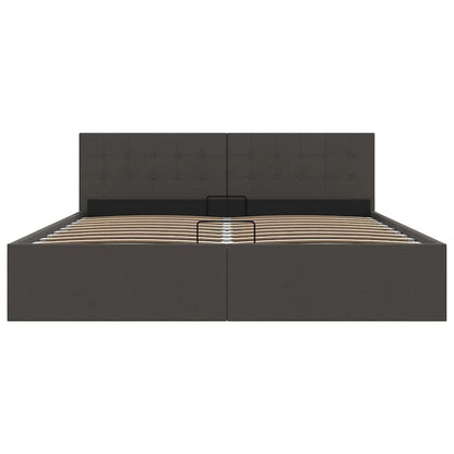 Giroletto con Contenitore  Grigio Scuro in Tessuto 180x200 cm | homemem39