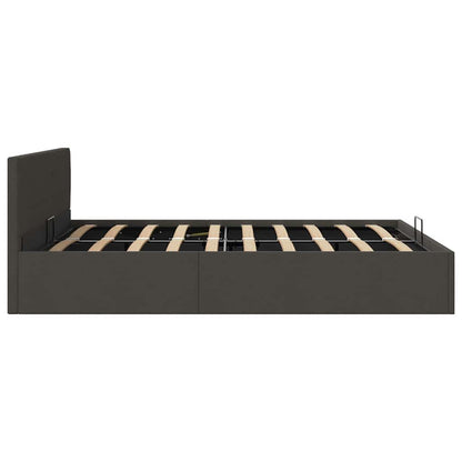 Giroletto con Contenitore  Grigio Scuro in Tessuto 180x200 cm | homemem39