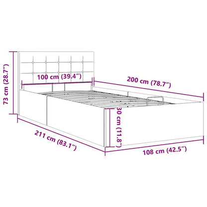 Giroletto Idraulico Contenitore Grigio Chiaro Tessuto 100x200cm | homemem39
