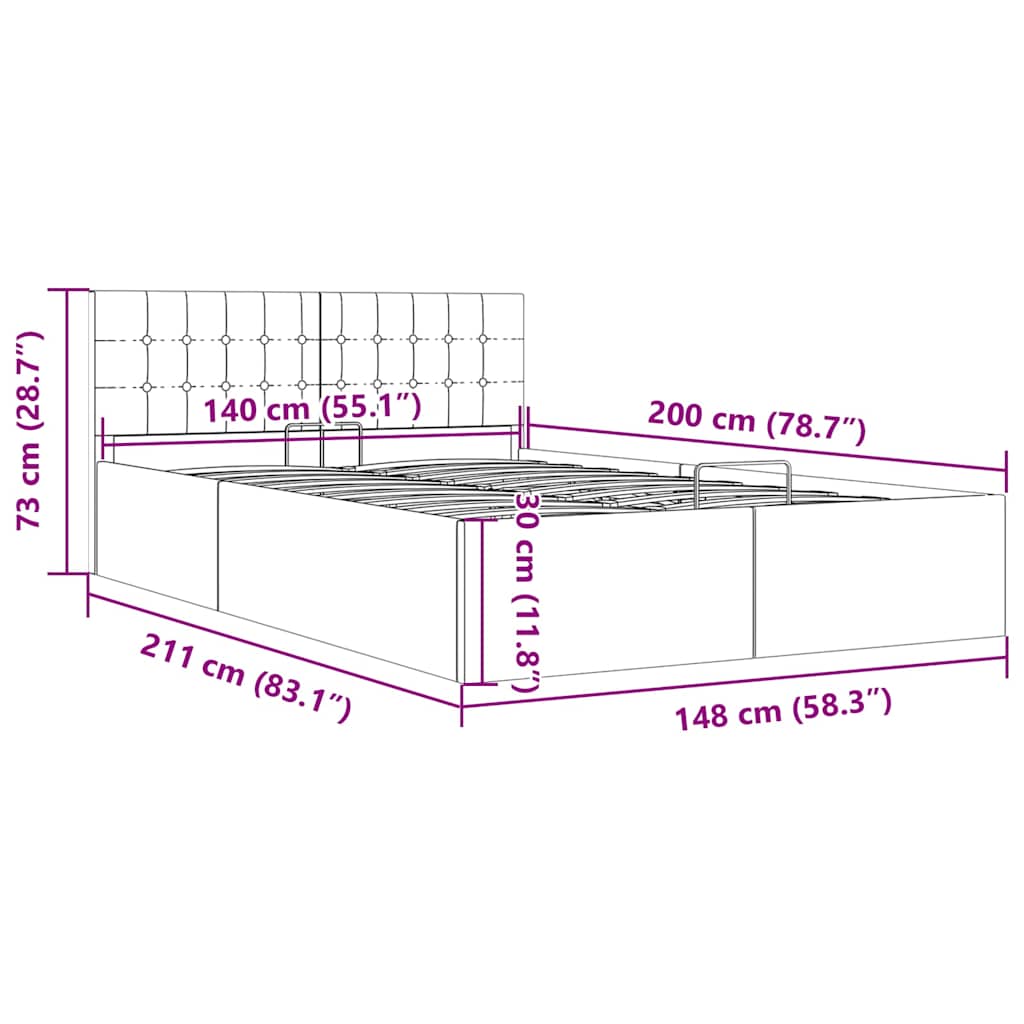 Giroletto Idraulico Contenitore Grigio Chiaro Tessuto 140x200cm | homemem39