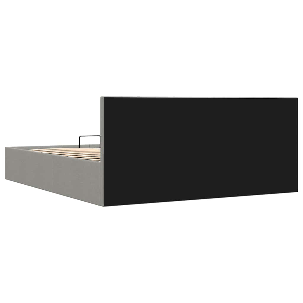 Giroletto con Contenitore  Grigio Chiaro in Tessuto 180x200 cm | homemem39
