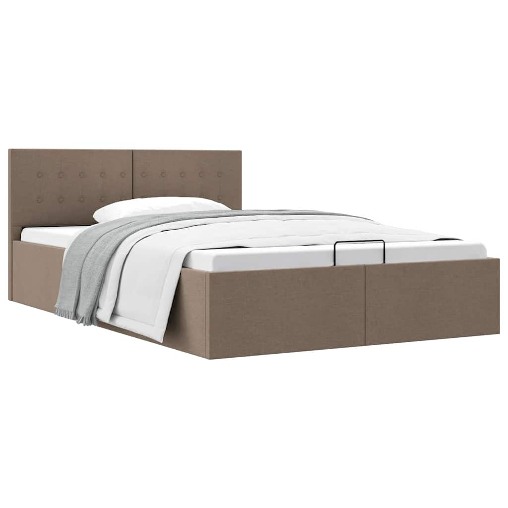 Giroletto con Contenitore Grigio Talpa in Tessuto 140x200 cm | homemem39