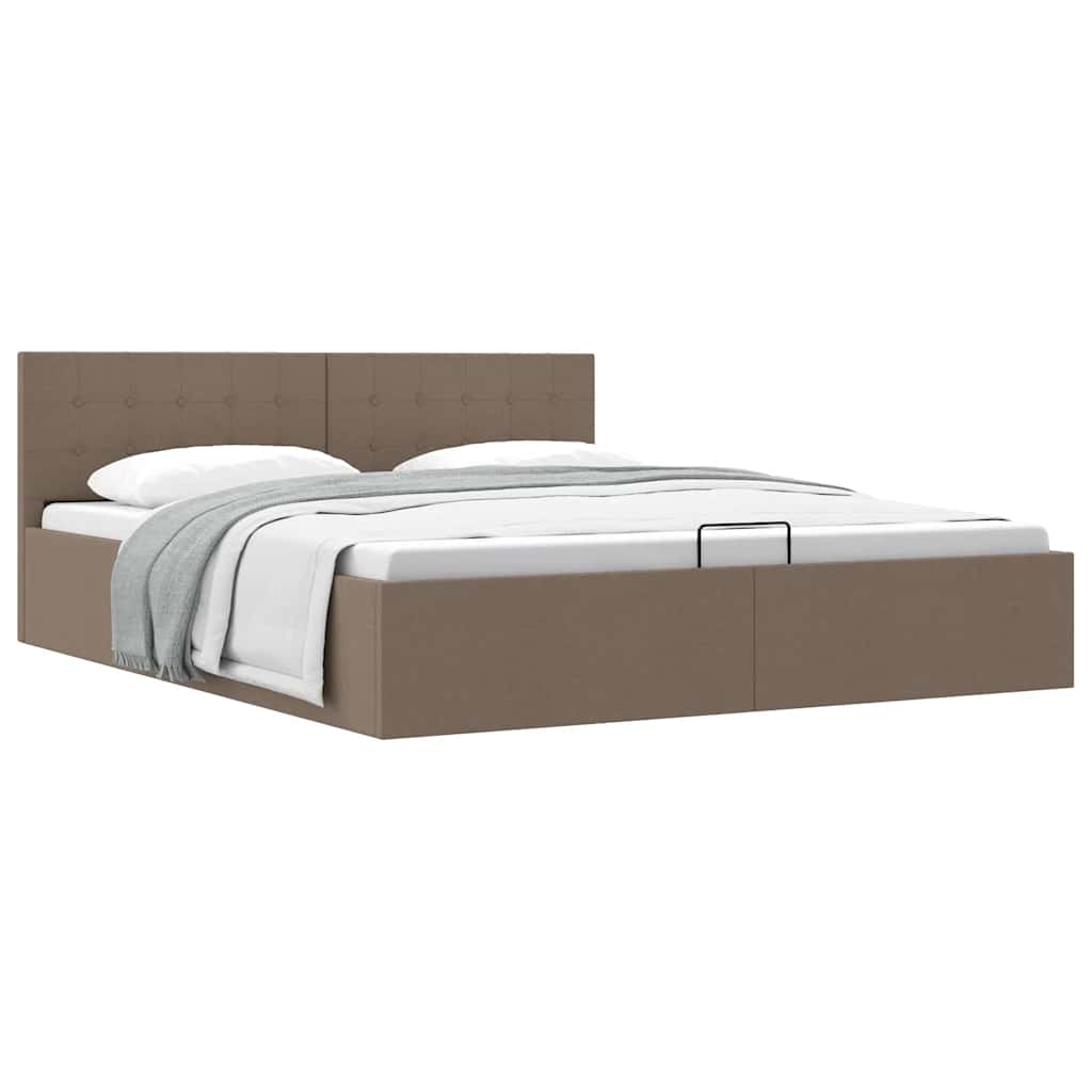 Giroletto con Contenitore Grigio Talpa in Tessuto 160x200 cm | homemem39
