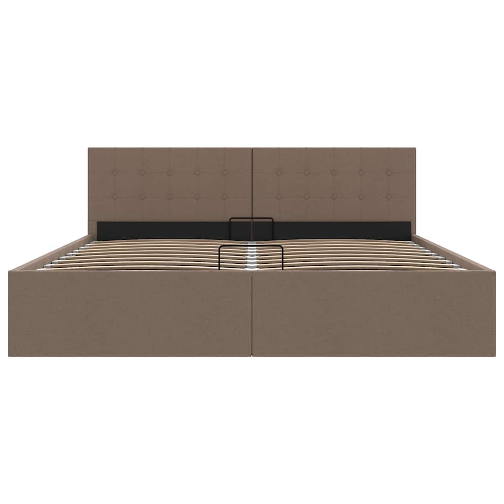 Giroletto con Contenitore Grigio Talpa in Tessuto 160x200 cm | homemem39