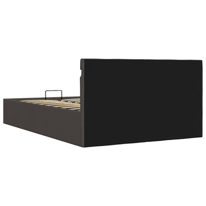 Giroletto con Contenitore e LED Grigio Scuro Tessuto 140x200 cm | homemem39