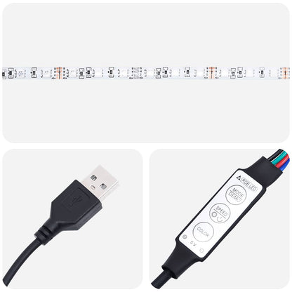 Giroletto con Contenitore e LED Grigio Chiaro Tessuto 90x200 cm | homemem39