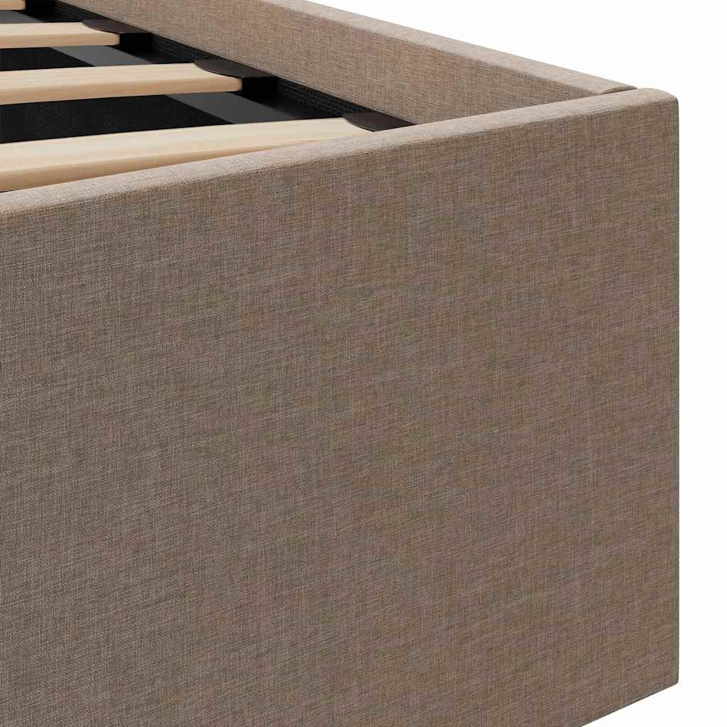 Giroletto Idraulico Contenitore LED Tortora Tessuto 160x200cm | homemem39