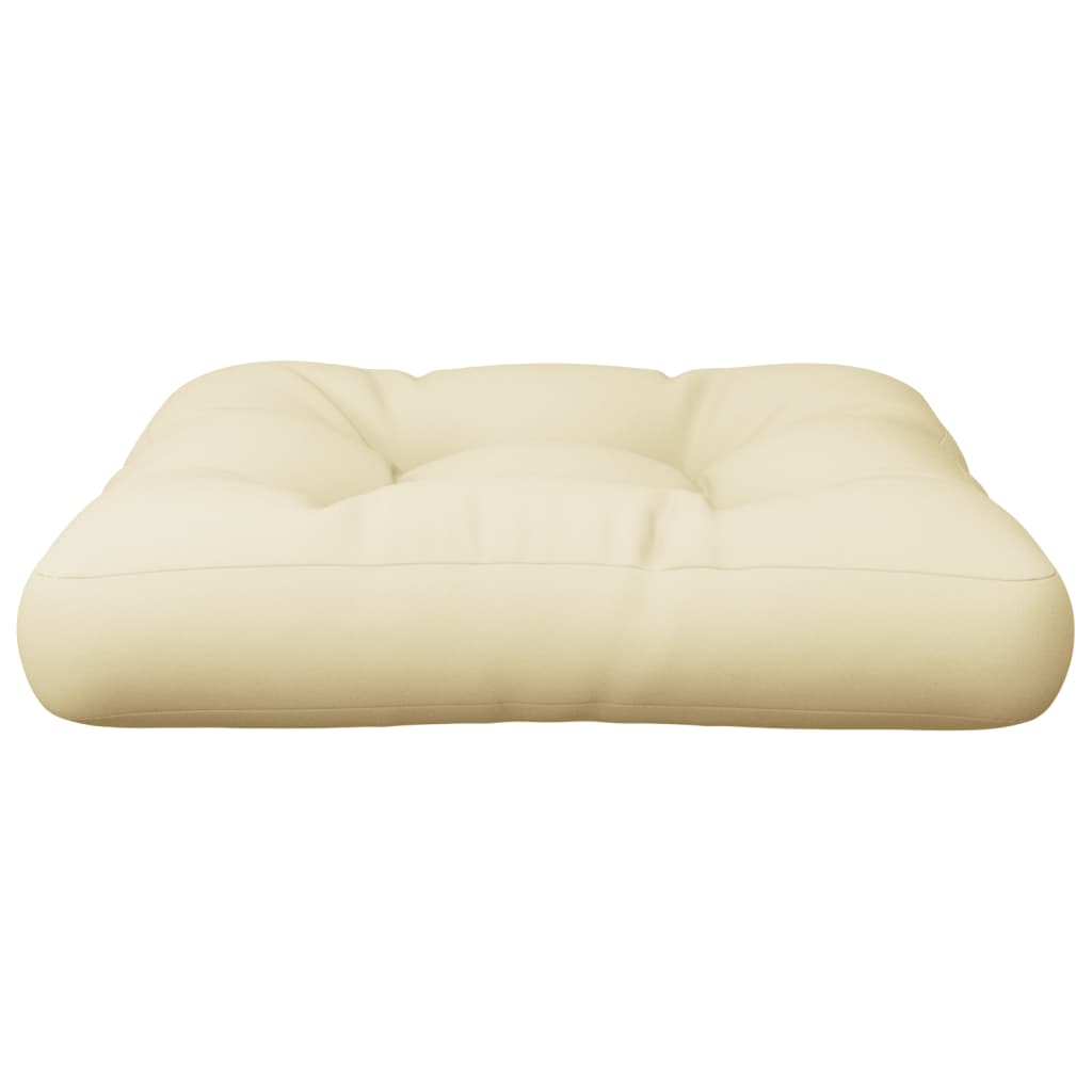 Cuscino per Pallet Crema 60x61,5x10 cm in Tessuto | homemem39