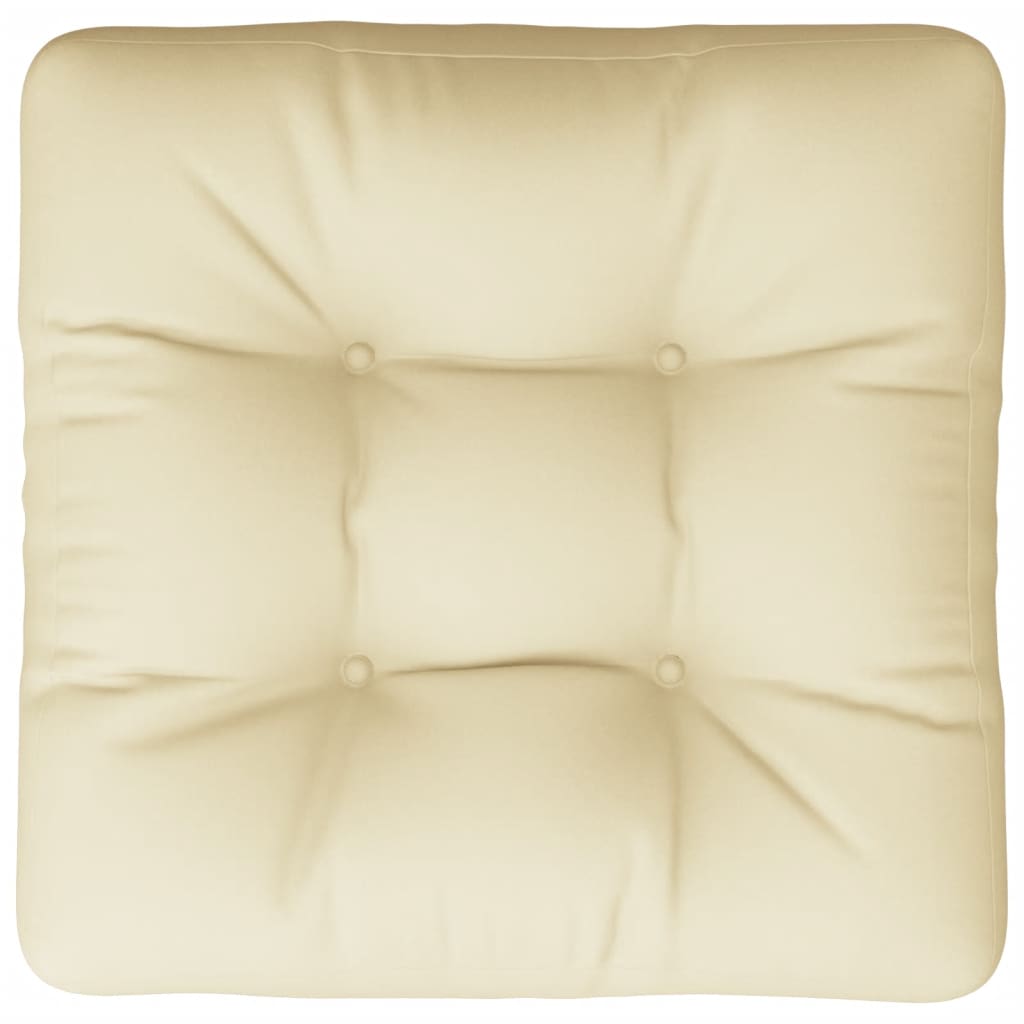 Cuscino per Pallet Crema 60x61,5x10 cm in Tessuto | homemem39