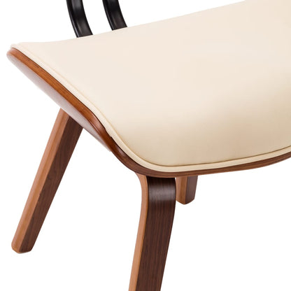 Sedie da Pranzo 6 pz Crema in Legno Piegato e Similpelle | homemem39