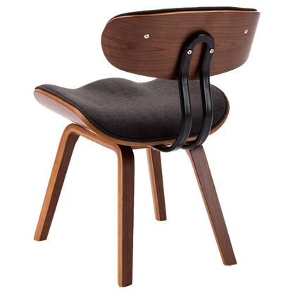 Sedie da Pranzo 6 pz Legno Curvato e Tessuto Grigio | homemem39