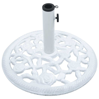Base Ombrellone Bianca 12 kg 48 cm in Ghisa - homemem39