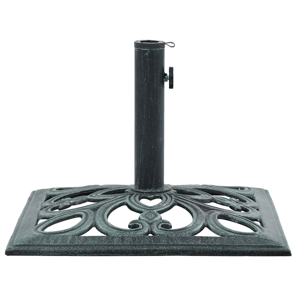 Base Ombrellone Verde 12 kg 49 cm in Ghisa | homemem39