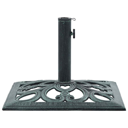 Base Ombrellone Verde 12 kg 49 cm in Ghisa | homemem39