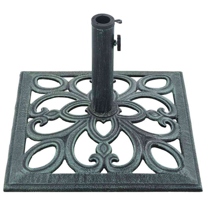 Base Ombrellone Verde 12 kg 49 cm in Ghisa | homemem39