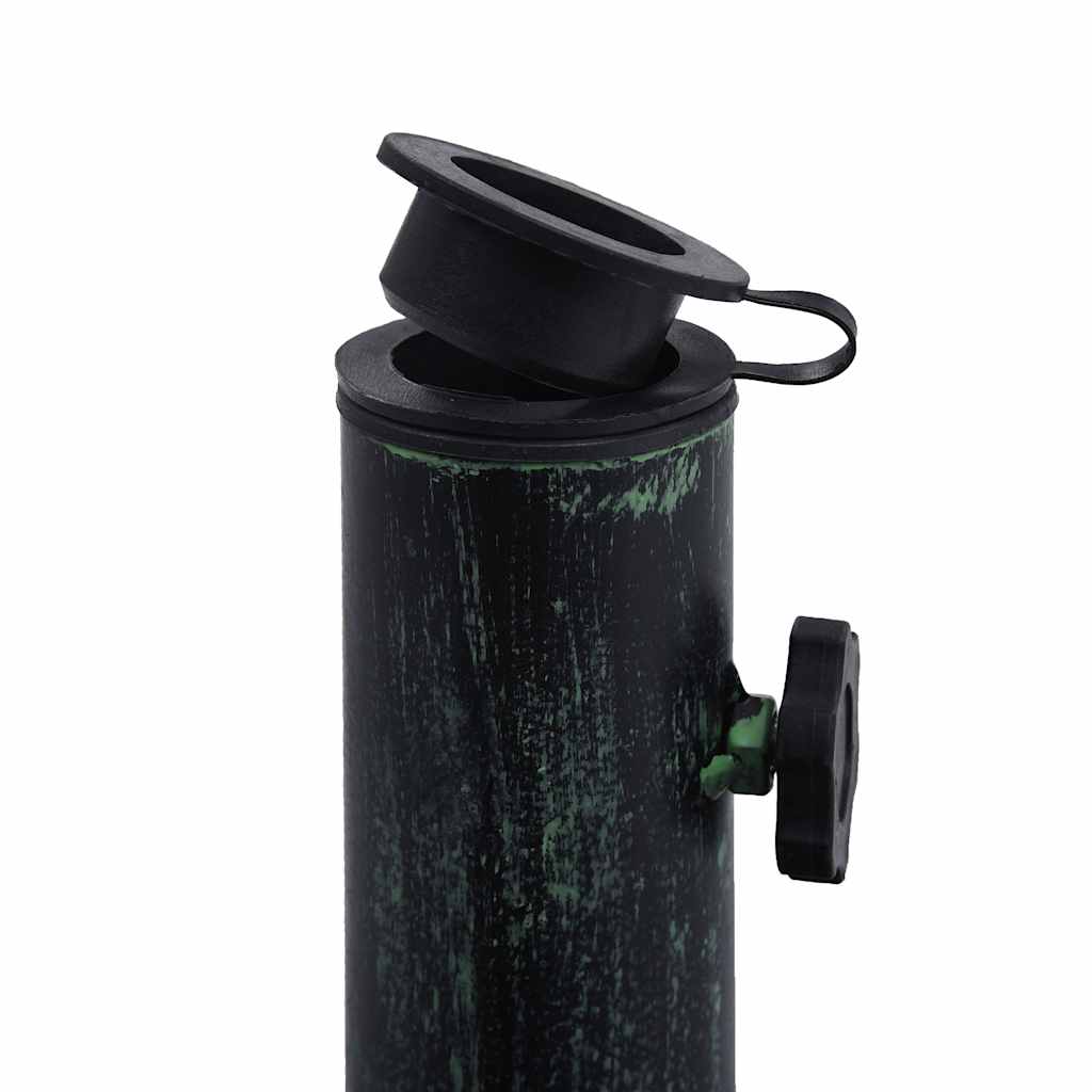 Base Ombrellone Verde 12 kg 49 cm in Ghisa | homemem39
