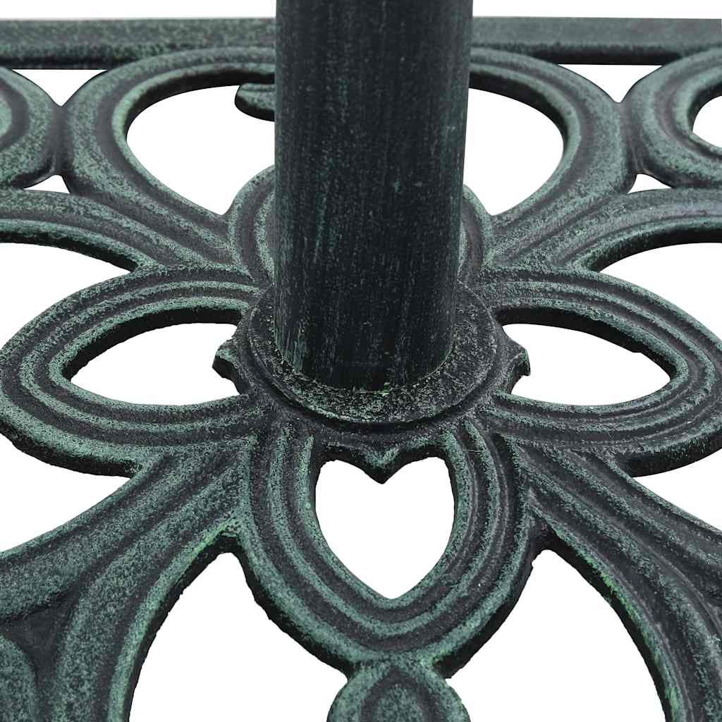 Base Ombrellone Verde 12 kg 49 cm in Ghisa | homemem39