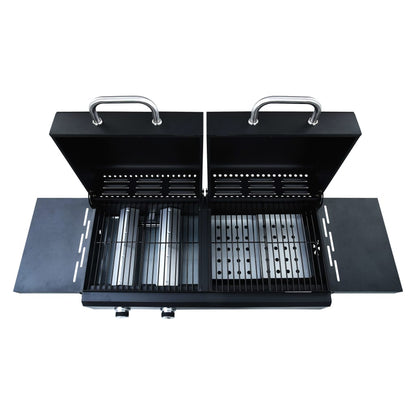 Barbecue Combinato Carbone e Gas 3 Fuochi - homemem39