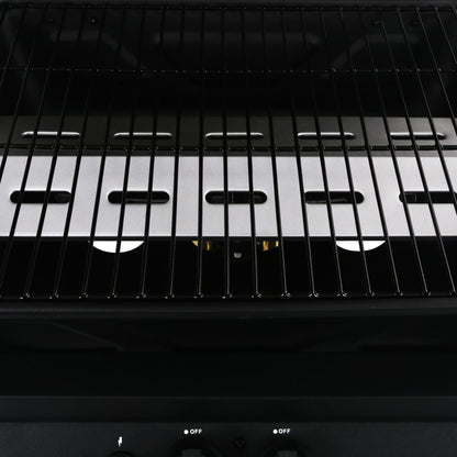 Barbecue e Griglia a Gas con 3 Ripiani Nero - homemem39