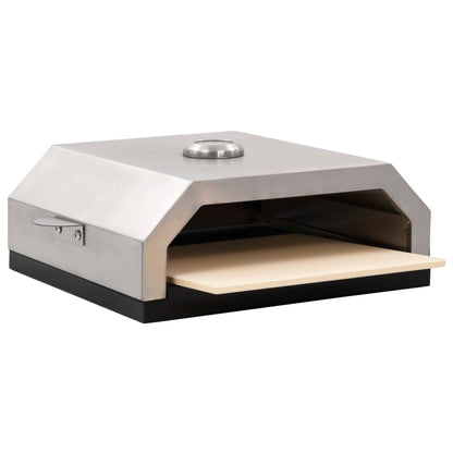 Forno Pizza con Piastra Ceramica per Barbecue a Gas e Carbone - homemem39