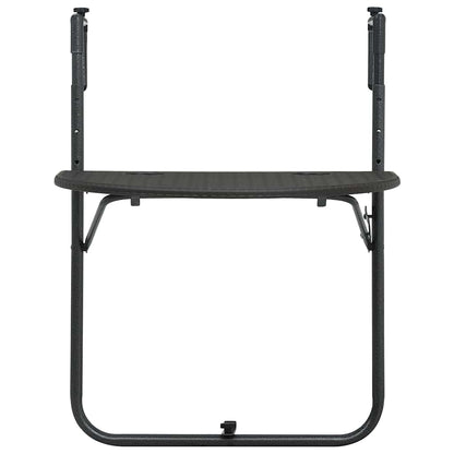 Tavolo da Balcone Pensile Marrone 60x64x83,5cm Plastica Rattan | homemem39