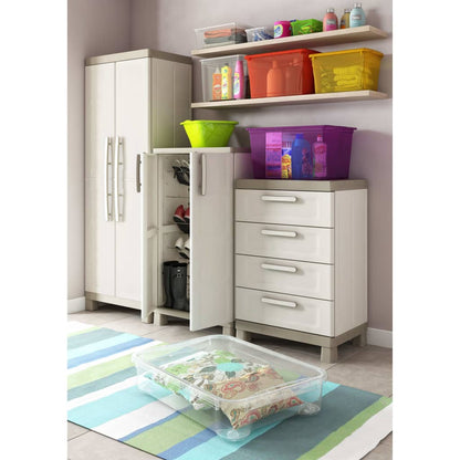 Armadietto Basso Excellence Beige e Talpa 97 cm | homemem39