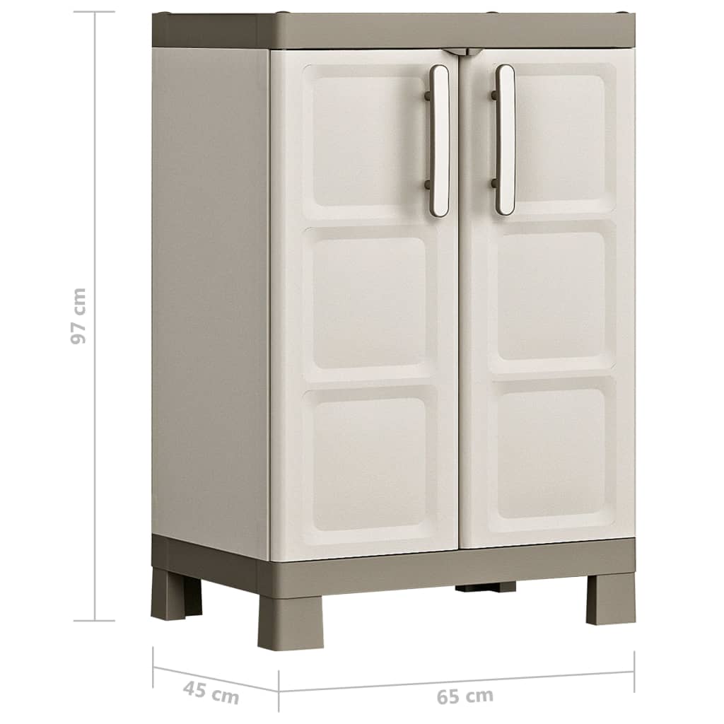 Armadietto Basso Excellence Beige e Talpa 97 cm | homemem39