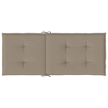 Cuscini per Sedie Alte 2 pz Tortora 120x50x3 cm in Tessuto - homemem39
