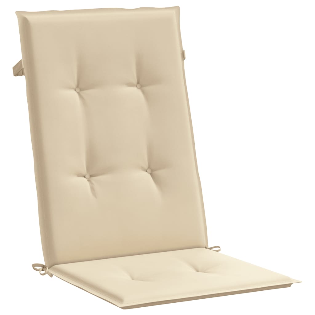Cuscini per Sedie 2 pz Beige 120x50x3 cm in Tessuto | homemem39