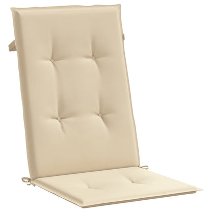Cuscini per Sedie 2 pz Beige 120x50x3 cm in Tessuto | homemem39