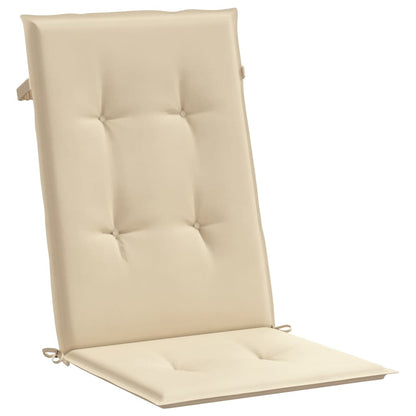 Cuscini per Sedie 4 pz Beige 120x50x3 cm in Tessuto - homemem39
