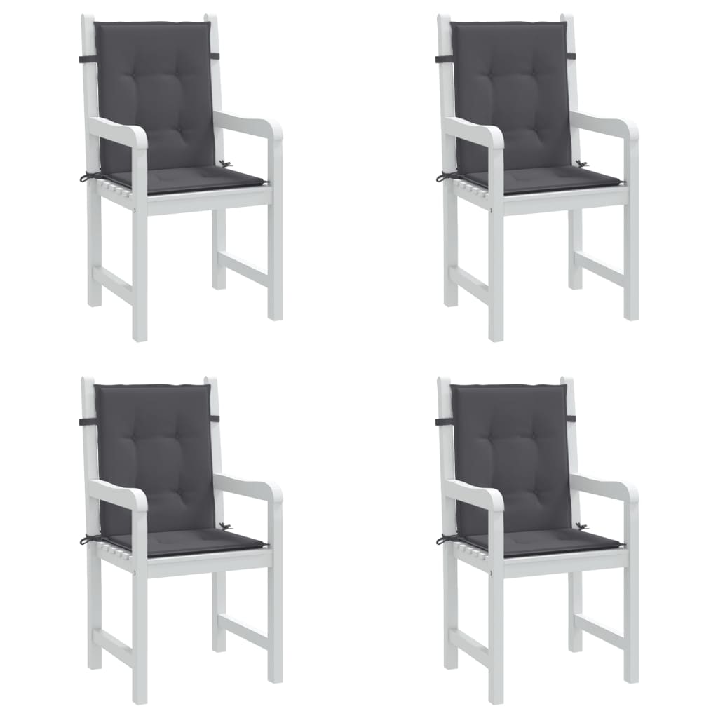 Cuscini per Sedia 4 pz Antracite Tessuto Oxford | homemem39