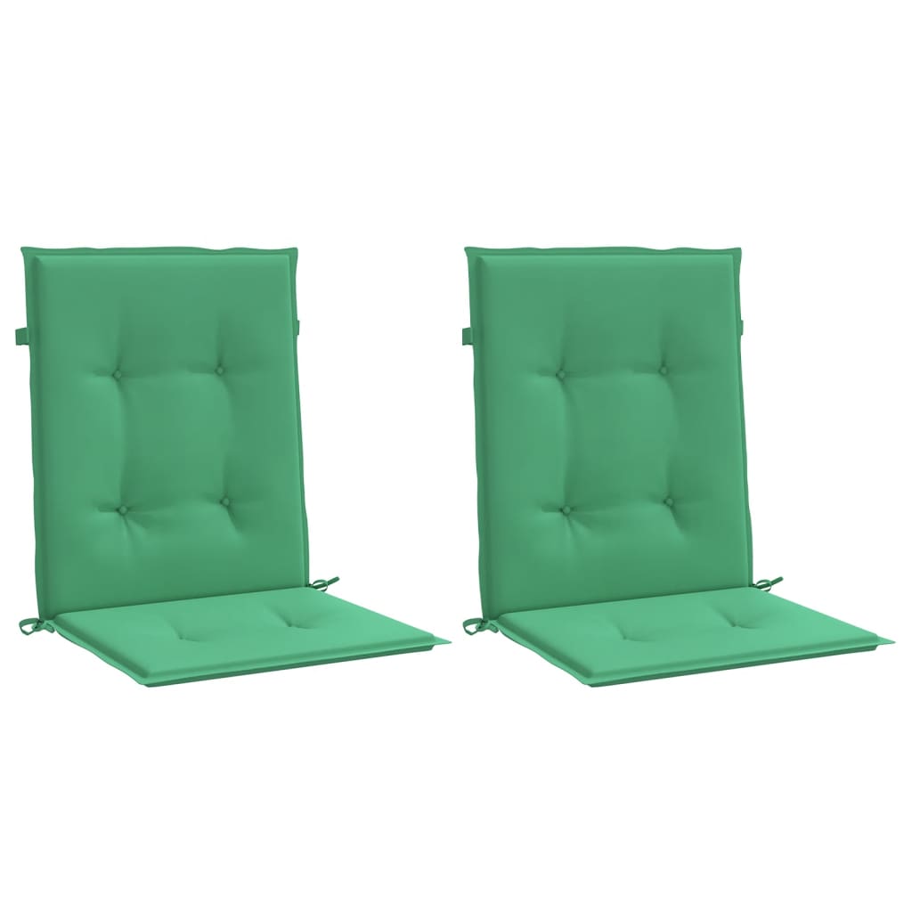 Cuscini per Sedia 2 pz Verdi 100x50x3 cm in Tessuto Oxford | homemem39