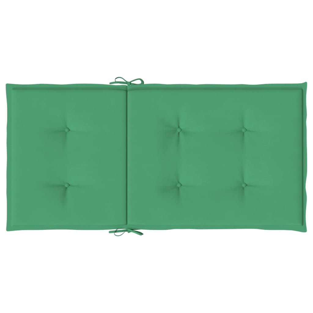 Cuscini per Sedia 2 pz Verdi 100x50x3 cm in Tessuto Oxford | homemem39