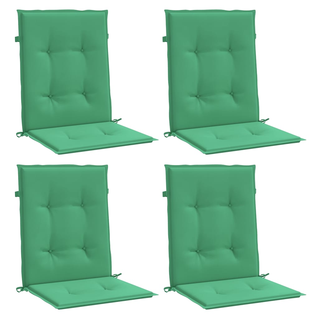 Cuscini per Sedia 4 pz Verdi 100x50x3 cm in Tessuto Oxford | homemem39